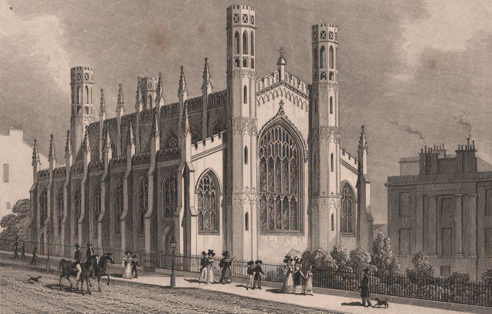 EDINBURGH. St Paul's and St George's Church, York Place. SHEPHERD 1833 print